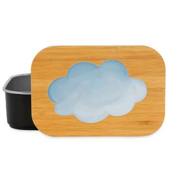 Wolke Wetter hellblau - Lunch Box - Schwarz - Vorne