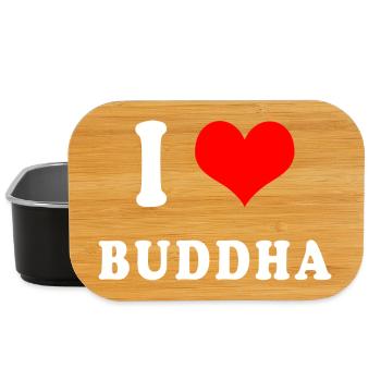 J'adore Bouddha - Boîte à goûter - noir - Devant