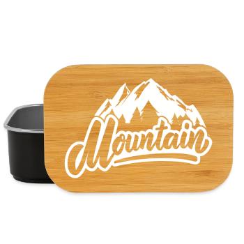 skiing, skiing, skiing - Lunch Box - black - Front