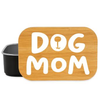 Chien chien maman maman chien Fan Animal Love chien promenade Fan - Boîte à goûter - noir - Devant