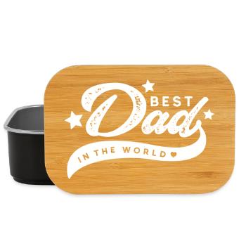 Best Dad in the World - Lunch Box - black - Front