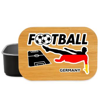 Fußball Fieber Deutschland - Lunch Box - Schwarz - Vorne