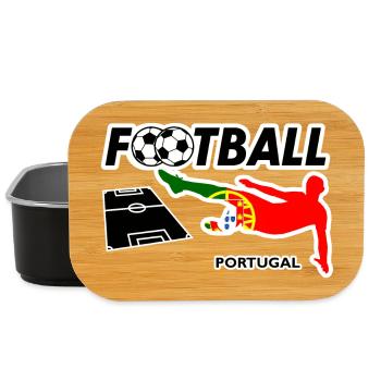 Fußball Fieber Portugal - Lunch Box - Schwarz - Vorne