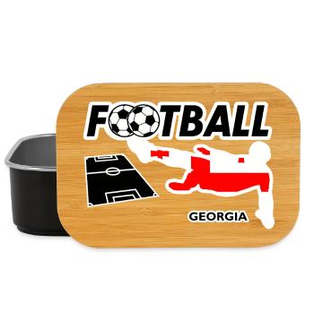 Fußball Fieber Georgia - Lunch Box - Schwarz - Vorne