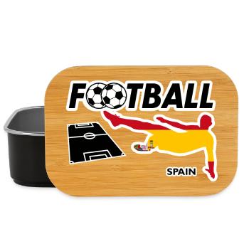 Fièvre du football Espagne - Boîte à goûter - noir - Devant