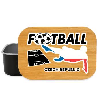La fièvre du football République tchèque - Boîte à goûter - noir - Devant