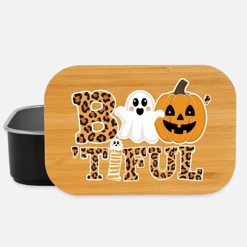 Leopard Halloween Boo Kollektion - Lunch Box - Schwarz