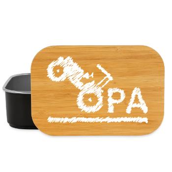 Opa Traktor Landwirt Großvater Geschenk Kritzeln - Lunch Box - Schwarz - Vorne