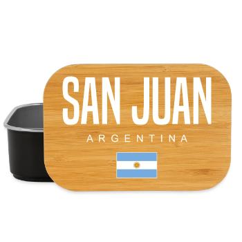 San Juan Argentina Argentinian - Lunch Box - black - Front