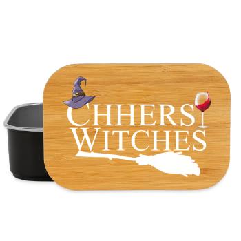 Cheers Witches Wine Halloween  - Lunch Box - black - Front
