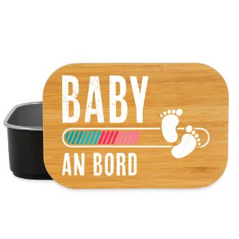 Expectant mothers BABY ON BOARD Funny - Lunch Box - black - Front