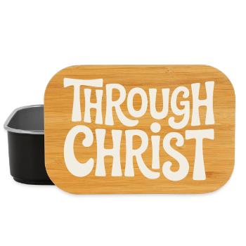 Trough Christ Jesus Christen Glaube - Lunch Box - Schwarz - Vorne