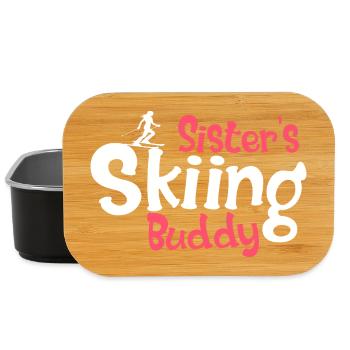 Funny Ski Lovers Graphic for Sisters - Lunch Box - black - Front