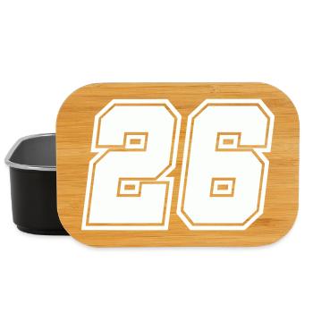 Number 26 - Lunch Box - black - Front