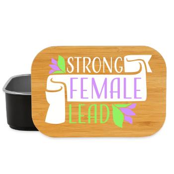 Femmes fortes dirigées par le féminisme Autonomisation des femmes - Boîte à goûter - noir - Devant