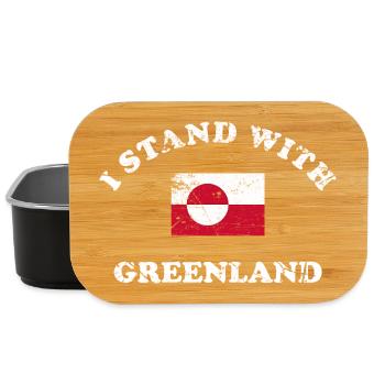 Ich stehe zu Grönland - Lunch Box - Schwarz - Vorne