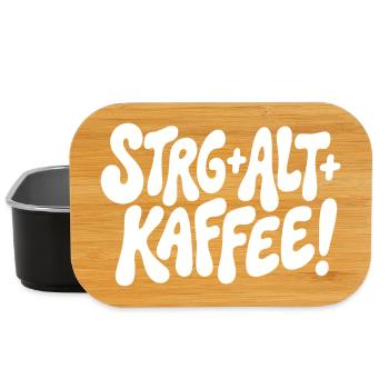 Ctrl Alt Coffee Design - Lunch Box - black - Front