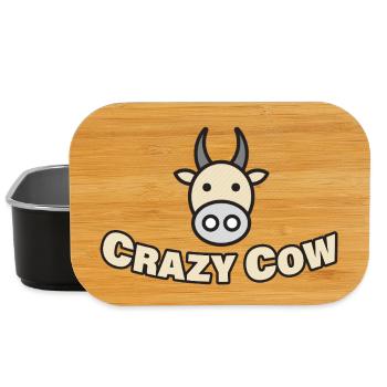 CRAZY COW - Lunch Box - Schwarz - Vorne