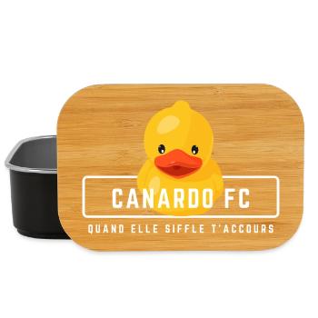 Humorvolles Paar, das verliebt ist, Canardo FC Mann - Lunch Box - Schwarz - Vorne