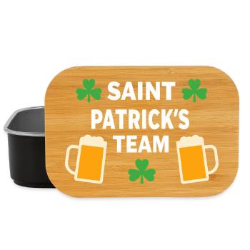 Festliches St. Patrick's Day Team - Lunch Box - Schwarz - Vorne