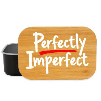 Perfectly Imperfect Statement for Self-Love - Lunch Box - black - Front