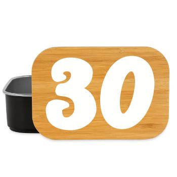 30. 30 YEARS. 30th ANNIVERSARY. 30 YEARS ANNIVERSARY. - Lunch Box - black - Front