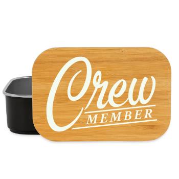 crew member - Lunch Box - black - Front