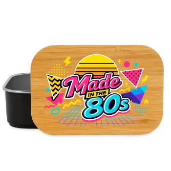 Made in the 80s Neon Retro - Lunch Box - Schwarz - Vorne