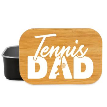 Tennis-Vater-Silhouette Sporttypografie-Design - Lunch Box - Schwarz - Vorne