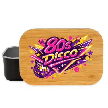 80s Disco Neon Fusion - Lunch Box - black - Front
