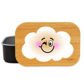 Glückliche Wolke - Lunch Box - Schwarz - Vorne