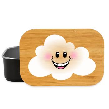 Glückliche Wolke - Lunch Box - Schwarz - Vorne