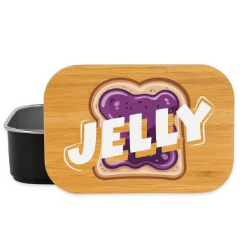 Erdnussbutter & Marmelade Partnerlook Design - Lunch Box - Schwarz - Vorne