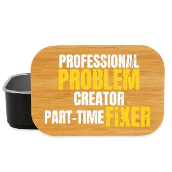 Professioneller Problem-Erfinder Lustiges Arbeitskleidungsdesign - Lunch Box - Schwarz - Vorne