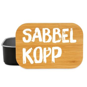 Sabbelkopp - Lunch Box - Schwarz - Vorne