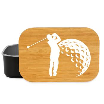 Golf Schwung Silhouette - Lunch Box - Schwarz - Vorne
