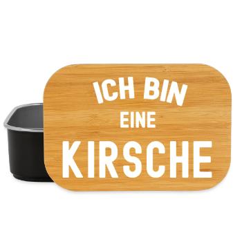 ICH BIN EINE KIRSCHE Kostüm Cherries rote Kirsche - Lunch Box - Schwarz - Vorne