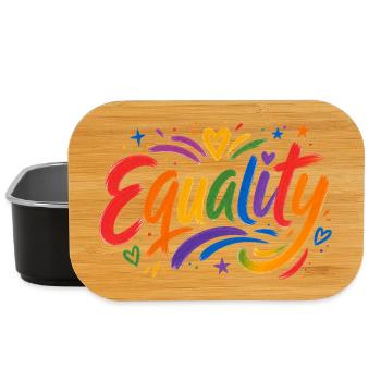 Equality Rainbow T-Shirt CSD Pride - Lunch Box - black - Front
