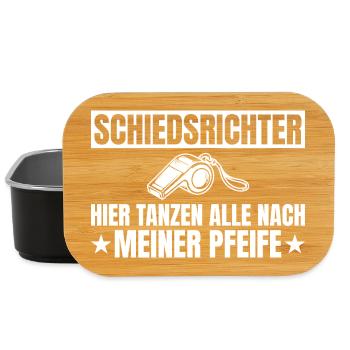 Schiedsrichter Alle tanzen nach meiner Pfeife - Lunch Box - Schwarz - Vorne