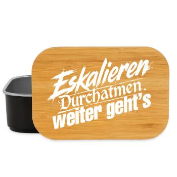 Ruhe Bewahren - Lunch Box - Schwarz - Vorne