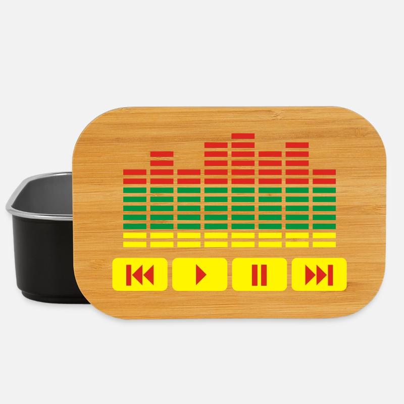 Equalizer DJ music player - Lunch Box - Schwarz