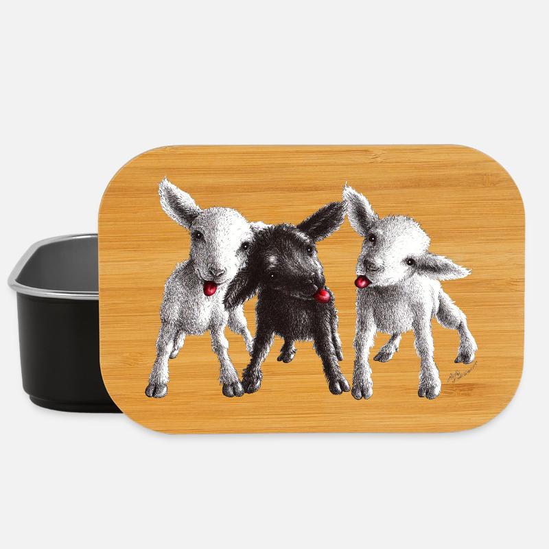 cheeky sheep - Lunch Box - black
