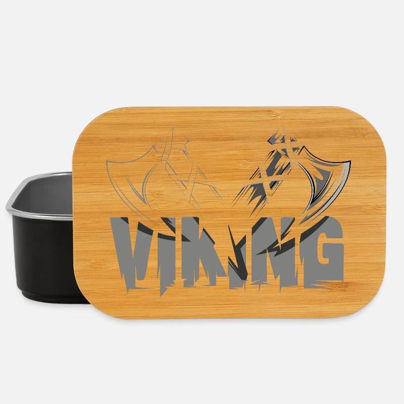 Viking Axe AX Symbole Vikings Vikings Vikings - Boîte à goûter - noir