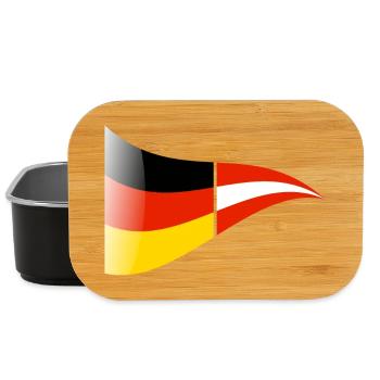 German-Austrian flag - Lunch Box - black - Front