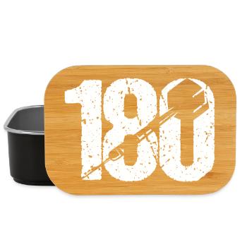 DART DARTS 180 ONEHUNDREDANDEIGHTY DARTSPIELER - Lunch Box - Schwarz - Vorne