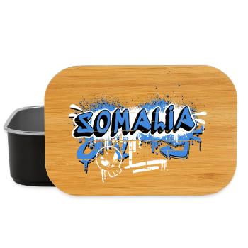Design de drapeau graffiti de la Somalie - Boîte à goûter - noir - Devant