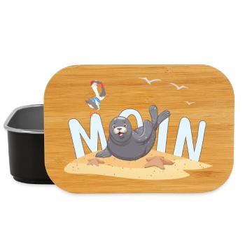Moin Seal Seagull Beach - Lunch Box - black - Front