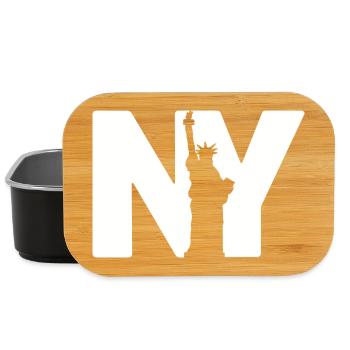 New York Statue - Lunch Box - Schwarz - Vorne