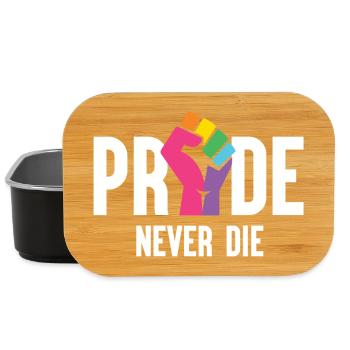 Mois de la fierté LGBT - Pride Never Die - Boîte à goûter - noir - Devant