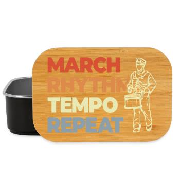 Dicton de tambour - Boîte à goûter - noir - Devant